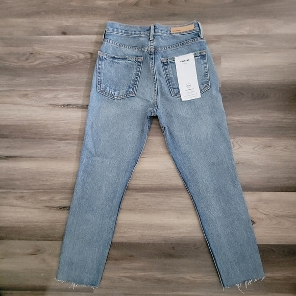 NEW Grlfrnd The Karolina Distressed High Rise Blue Jeans - Picture 3 of 6